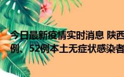 今日最新疫情实时消息 陕西10月22日新增16例本土确诊病例、52例本土无症状感染者