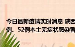 今日最新疫情实时消息 陕西10月22日新增16例本土确诊病例、52例本土无症状感染者