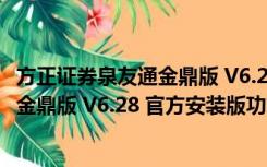 方正证券泉友通金鼎版 V6.28 官方安装版（方正证券泉友通金鼎版 V6.28 官方安装版功能简介）