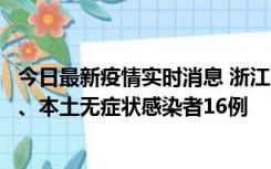 今日最新疫情实时消息 浙江10月22日新增本土确诊病例7例、本土无症状感染者16例