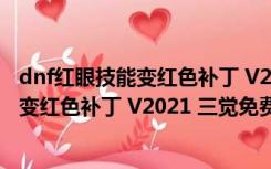 dnf红眼技能变红色补丁 V2021 三觉免费版（dnf红眼技能变红色补丁 V2021 三觉免费版功能简介）