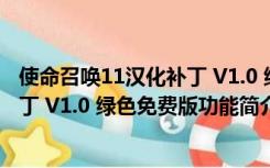 使命召唤11汉化补丁 V1.0 绿色免费版（使命召唤11汉化补丁 V1.0 绿色免费版功能简介）