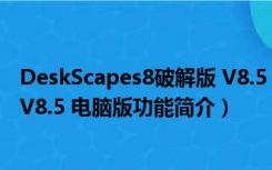 DeskScapes8破解版 V8.5 电脑版（DeskScapes8破解版 V8.5 电脑版功能简介）