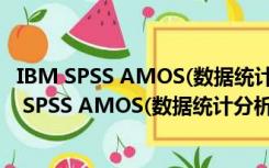 IBM SPSS AMOS(数据统计分析软件) V26.0 免费版（IBM SPSS AMOS(数据统计分析软件) V26.0 免费版功能简介）