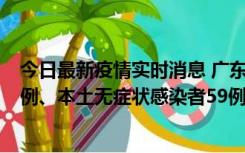 今日最新疫情实时消息 广东10月22日新增本土确诊病例32例、本土无症状感染者59例