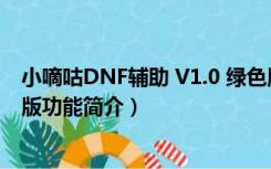 小嘀咕DNF辅助 V1.0 绿色版（小嘀咕DNF辅助 V1.0 绿色版功能简介）