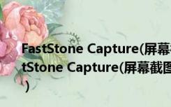 FastStone Capture(屏幕截图软件) V8.7 中文破解版（FastStone Capture(屏幕截图软件) V8.7 中文破解版功能简介）