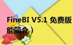 FineBI V5.1 免费版（FineBI V5.1 免费版功能简介）