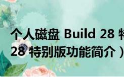 个人磁盘 Build 28 特别版（个人磁盘 Build 28 特别版功能简介）