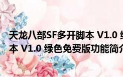 天龙八部SF多开脚本 V1.0 绿色免费版（天龙八部SF多开脚本 V1.0 绿色免费版功能简介）