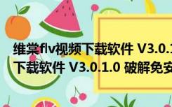 维棠flv视频下载软件 V3.0.1.0 破解免安装版（维棠flv视频下载软件 V3.0.1.0 破解免安装版功能简介）