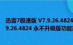 迅雷7极速版 V7.9.26.4824 永不升级版（迅雷7极速版 V7.9.26.4824 永不升级版功能简介）