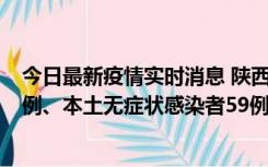 今日最新疫情实时消息 陕西10月23日新增本土确诊病例22例、本土无症状感染者59例