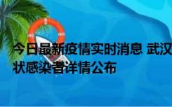 今日最新疫情实时消息 武汉市新增1例确诊病例和12例无症状感染者详情公布