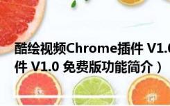 酷绘视频Chrome插件 V1.0 免费版（酷绘视频Chrome插件 V1.0 免费版功能简介）