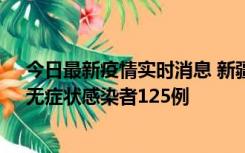 今日最新疫情实时消息 新疆10月23日新增确诊病例10例、无症状感染者125例