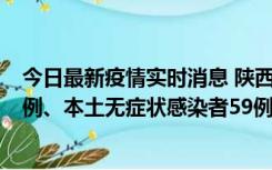 今日最新疫情实时消息 陕西10月23日新增本土确诊病例22例、本土无症状感染者59例