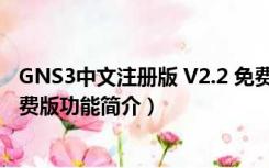 GNS3中文注册版 V2.2 免费版（GNS3中文注册版 V2.2 免费版功能简介）