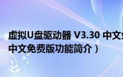 虚拟U盘驱动器 V3.30 中文免费版（虚拟U盘驱动器 V3.30 中文免费版功能简介）