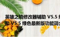 英雄之境修改器辅助 V5.5 绿色最新版（英雄之境修改器辅助 V5.5 绿色最新版功能简介）