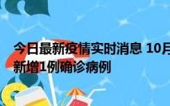 今日最新疫情实时消息 10月24日0-12时，广东惠州惠城区新增1例确诊病例