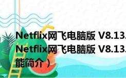 Netflix网飞电脑版 V8.13.0 build 10 40124 官方最新版（Netflix网飞电脑版 V8.13.0 build 10 40124 官方最新版功能简介）