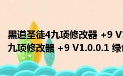 黑道圣徒4九项修改器 +9 V1.0.0.1 绿色免费版（黑道圣徒4九项修改器 +9 V1.0.0.1 绿色免费版功能简介）