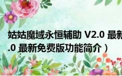 姑姑魔域永恒辅助 V2.0 最新免费版（姑姑魔域永恒辅助 V2.0 最新免费版功能简介）