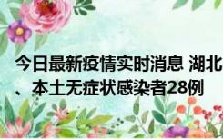 今日最新疫情实时消息 湖北10月23日新增本土确诊病例1例、本土无症状感染者28例