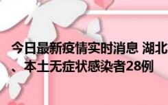 今日最新疫情实时消息 湖北10月23日新增本土确诊病例1例、本土无症状感染者28例