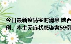 今日最新疫情实时消息 陕西10月23日新增本土确诊病例22例、本土无症状感染者59例