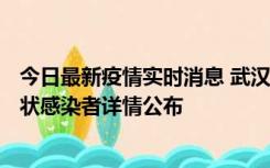 今日最新疫情实时消息 武汉市新增1例确诊病例和12例无症状感染者详情公布