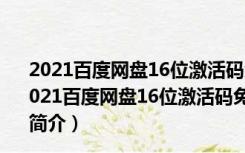 2021百度网盘16位激活码免费版 V7.0.13.2 最新破解版（2021百度网盘16位激活码免费版 V7.0.13.2 最新破解版功能简介）