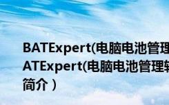 BATExpert(电脑电池管理软件) V1.9.1.14 官方最新版（BATExpert(电脑电池管理软件) V1.9.1.14 官方最新版功能简介）