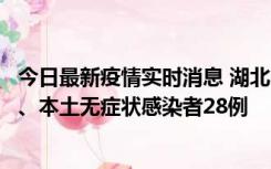 今日最新疫情实时消息 湖北10月23日新增本土确诊病例1例、本土无症状感染者28例