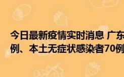 今日最新疫情实时消息 广东10月23日新增本土确诊病例23例、本土无症状感染者70例