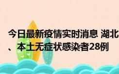 今日最新疫情实时消息 湖北10月23日新增本土确诊病例1例、本土无症状感染者28例