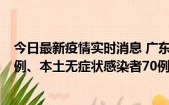 今日最新疫情实时消息 广东10月23日新增本土确诊病例23例、本土无症状感染者70例