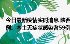 今日最新疫情实时消息 陕西10月23日新增本土确诊病例22例、本土无症状感染者59例