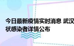 今日最新疫情实时消息 武汉市新增1例确诊病例和12例无症状感染者详情公布