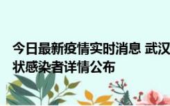 今日最新疫情实时消息 武汉市新增1例确诊病例和12例无症状感染者详情公布