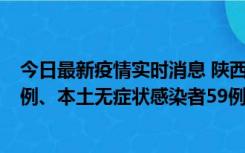 今日最新疫情实时消息 陕西10月23日新增本土确诊病例22例、本土无症状感染者59例