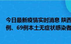 今日最新疫情实时消息 陕西10月24日新增17例本土确诊病例、69例本土无症状感染者