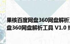 果核百度网盘360网盘解析工具 V1.0 绿色版（果核百度网盘360网盘解析工具 V1.0 绿色版功能简介）