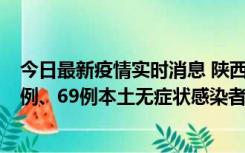 今日最新疫情实时消息 陕西10月24日新增17例本土确诊病例、69例本土无症状感染者