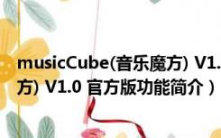 musicCube(音乐魔方) V1.0 官方版（musicCube(音乐魔方) V1.0 官方版功能简介）