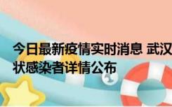 今日最新疫情实时消息 武汉市新增1例确诊病例和12例无症状感染者详情公布