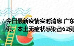 今日最新疫情实时消息 广东10月24日新增本土确诊病例33例、本土无症状感染者62例