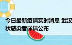 今日最新疫情实时消息 武汉市新增1例确诊病例和12例无症状感染者详情公布