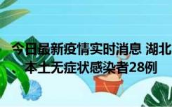 今日最新疫情实时消息 湖北10月23日新增本土确诊病例1例、本土无症状感染者28例